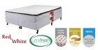 Imagem do produto - Conjunto Colchão Castor + Box SI Mola Pocket® Red & White Híbrido Pillow Top One Side