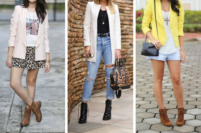 vestido com coturno marrom