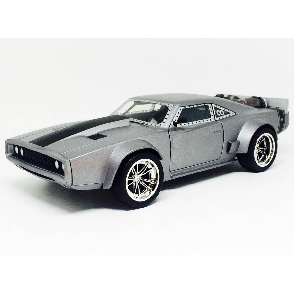 Voiture Miniature Dodge Ice Charger - Fast And Furious 8 - Échelle 1/24, Couleur Gris - Jada Toys 98291S