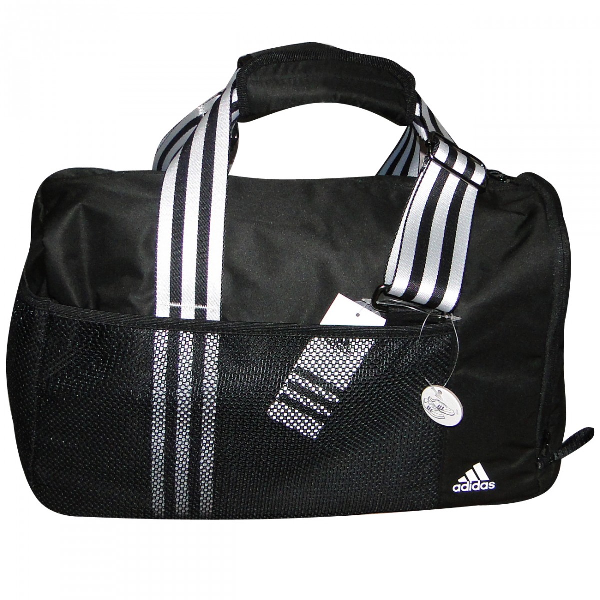 Bolsa Adidas W Cc TrTb S W64070 Preto/Branco Chuteira Nike, Adidas